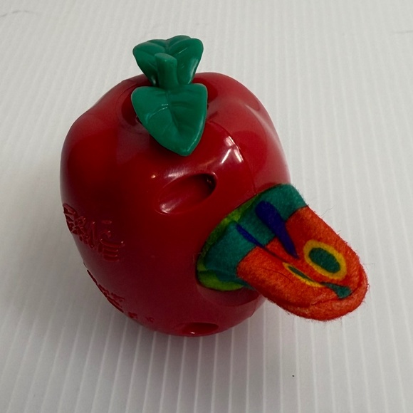 Vintage Apple Eric Carl Hungry Caterpillar Plastic Toy Finger Puppet - Picture 1 of 4